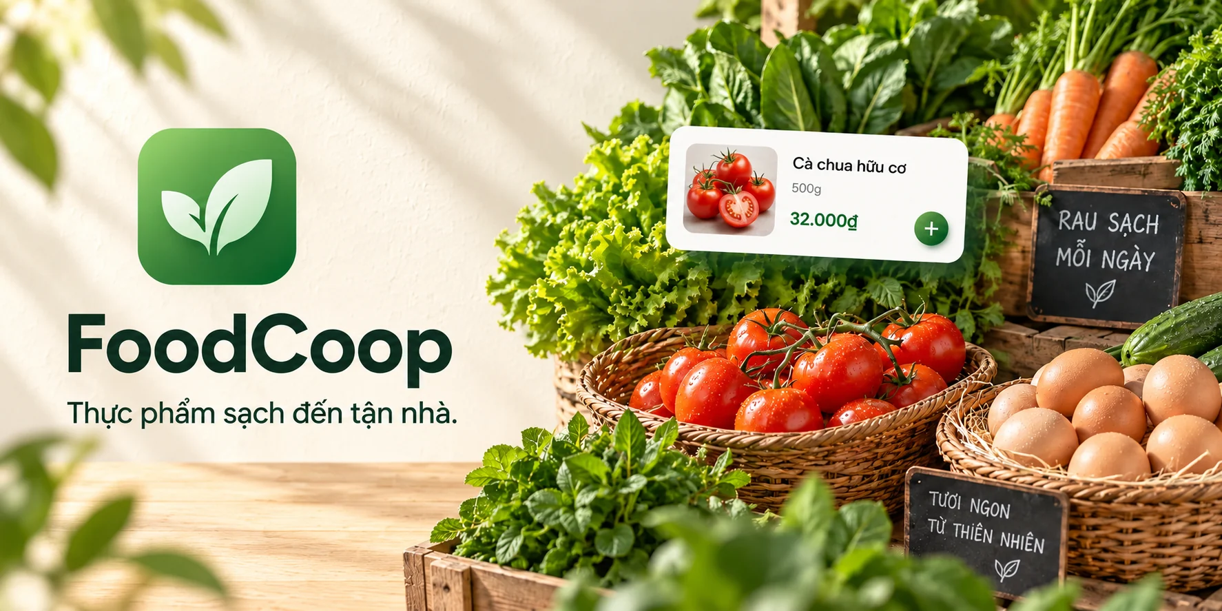 FoodCoop — ứng dụng mua rau củ và thực phẩm sạch