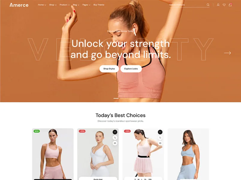 Ảnh xem trước theme Amerce – Fashion