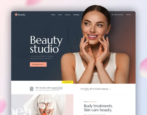 Ảnh xem trước theme Beauty Salon