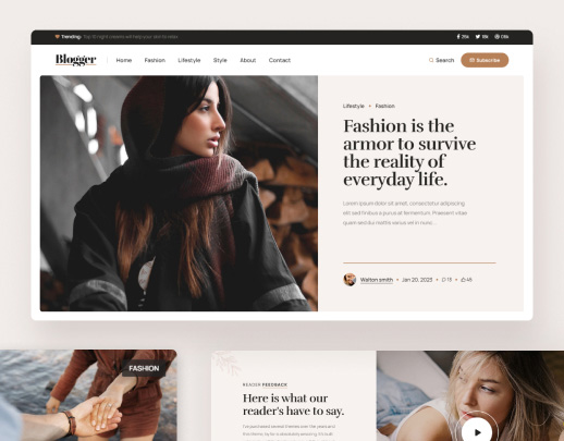 Blogger theme preview