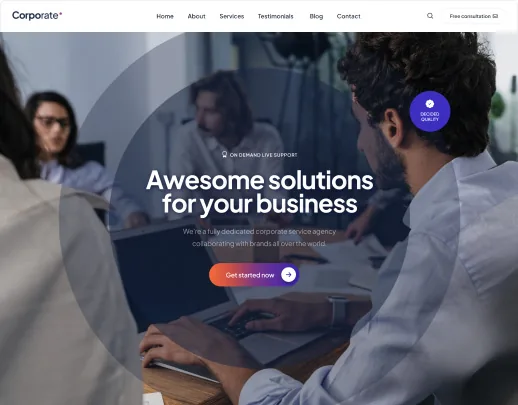 Xem demo giao diện Corporate