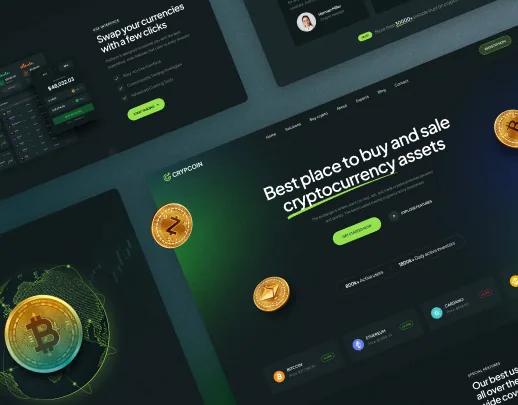 Ảnh xem trước theme Cryptocurrency