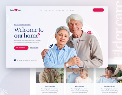 Elder Care theme preview