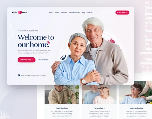 Ảnh xem trước theme Elder Care