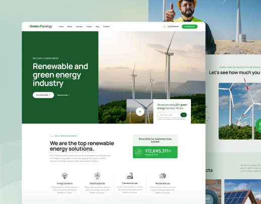 Ảnh xem trước theme Green Energy