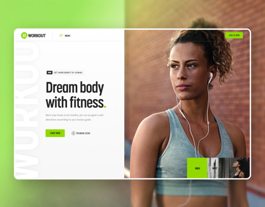 Gym & Fitness theme preview