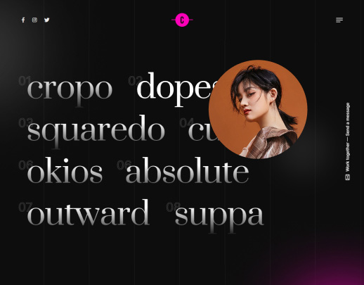 Horizontal Portfolio theme preview