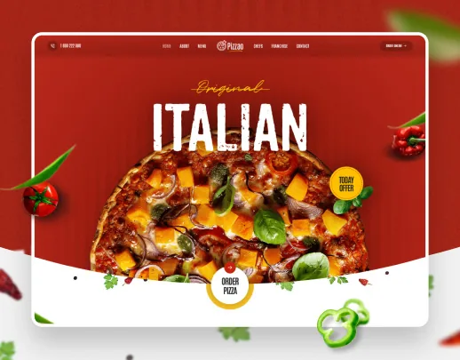 Ảnh xem trước theme Pizza Parlor