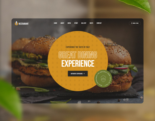 Restaurant theme preview