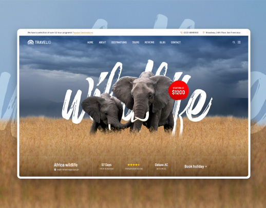 Travel Agency theme preview