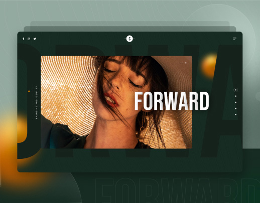 Vertical Portfolio theme preview
