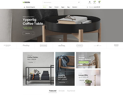 Molla – Furniture 1 theme preview