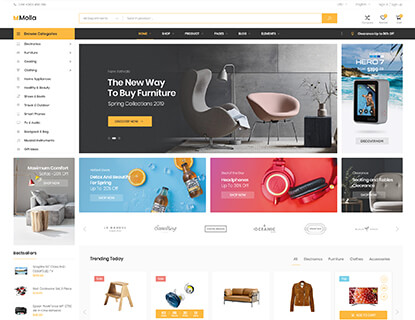 Molla – Market 2 theme preview