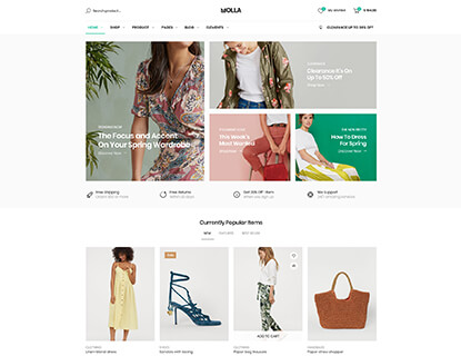 Molla – Fashion 7 theme preview