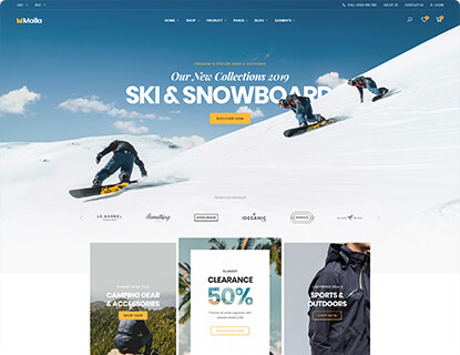 Molla – Sport 2 (Extreme) theme preview