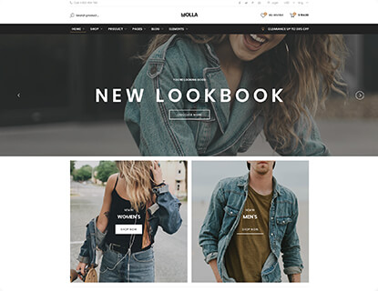 Molla – Fashion 2 theme preview