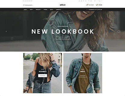Ảnh xem trước theme Molla – Fashion 2