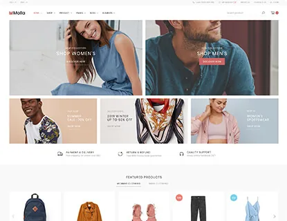 Ảnh xem trước theme Molla – Fashion 3