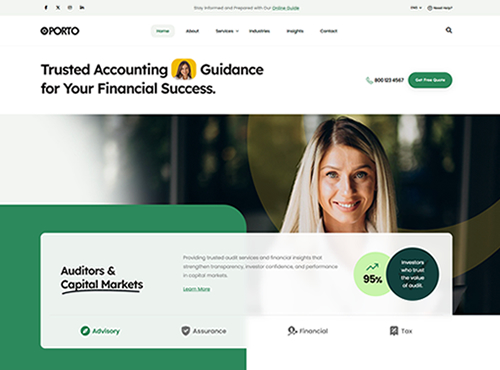 Porto · Accounting 2 theme preview