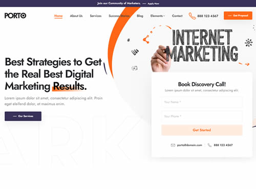 Porto · Business Consulting 5 theme preview