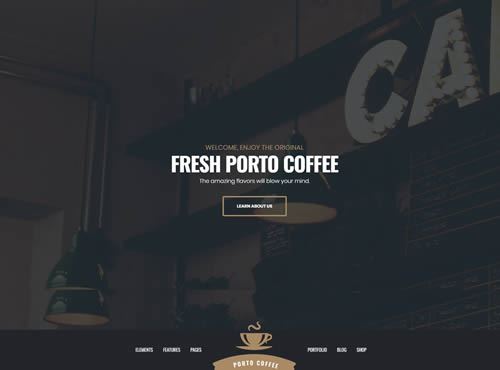 Porto · Coffee theme preview