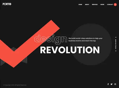 Ảnh xem trước theme Porto · Creative Agency 1
