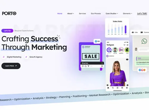 Ảnh xem trước theme Porto · Marketing 1