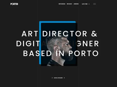 Ảnh xem trước theme Porto · Personal Portfolio 3
