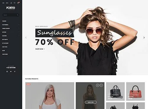 Ảnh xem trước theme Porto – Sunglasses