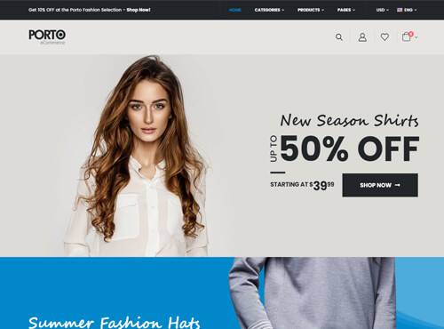 Porto – Fashion 4 theme preview