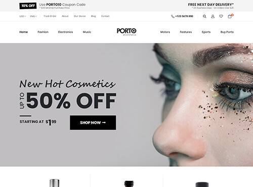 Porto – Cosmetics theme preview