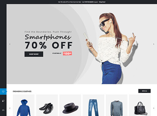 Porto – Smartphones theme preview