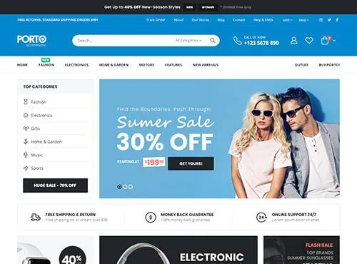 Ảnh xem trước theme Porto – Fashion 2