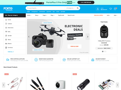 Porto – Camera Store theme preview