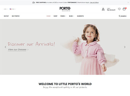 Porto – Kids Store theme preview