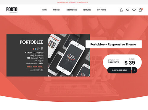 Porto – Gadget Store theme preview
