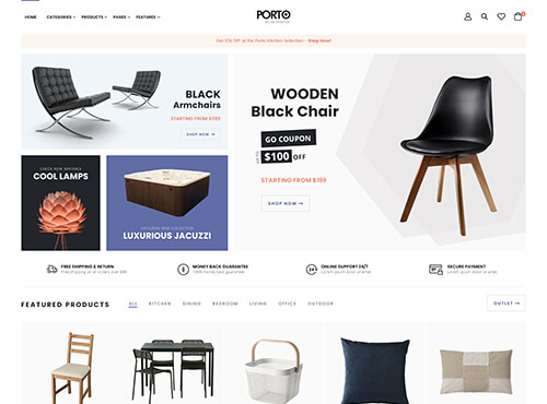 Porto – Furniture 2 theme preview
