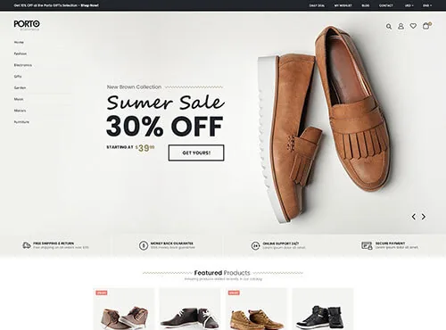 Ảnh xem trước theme Porto – Shoes 2