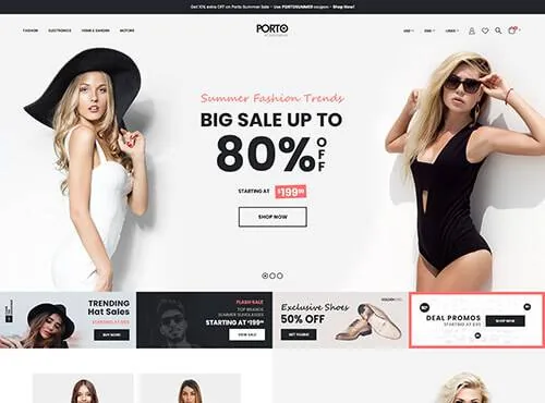 Ảnh xem trước theme Porto – Fashion 3